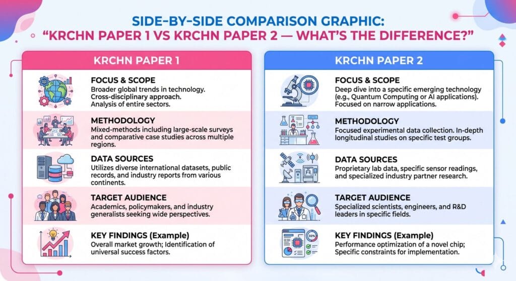 KRCHN Paper 1 Vs KRCHN Paper 2. What is the difference?