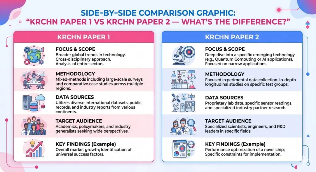 KRCHN Paper 1 Vs KRCHN Paper 2. What is the difference?