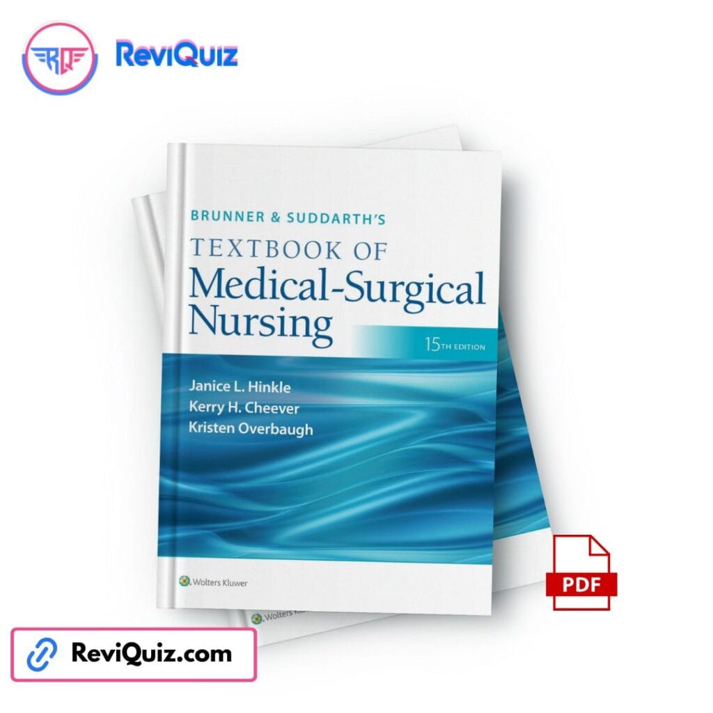 Brunner and Suddarth’s Textbook of Medical-Surgical Nursing 15th Edition book cover PDF for NCK exam preparation and Kenyan nursing students